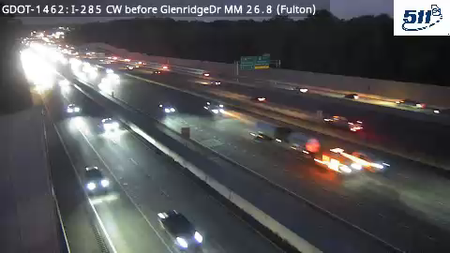 GDOT-1462: I-285 CW before GlenridgeDr MM 26.0 (Fulton)