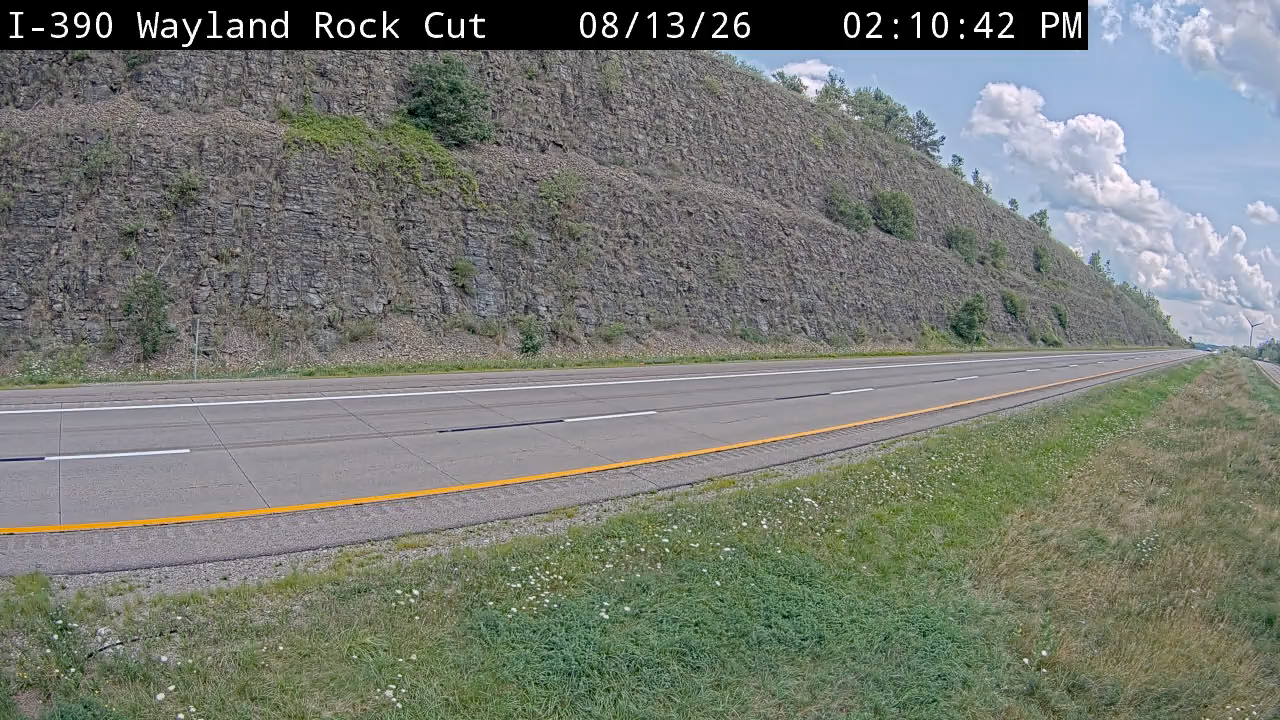 I-390 at Wayland Rock Cut (between Exits 2 & 3)