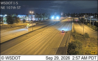 I-5 at MP 172.6: NE 107th St