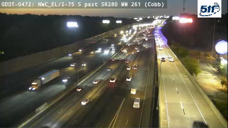 GDOT-0472: I-75 S past SR280 MM 261 (Cobb)