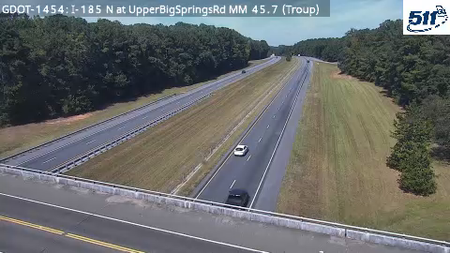 GDOT-1454: I-185 N at UpperBigSpringsRd MM 45.7 (Troup)