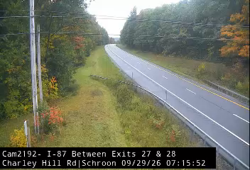 I-87 Northbound at Charley Hill Rd Schroon (South of Exit 28)