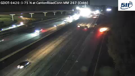 GDOT-0420: I-75 N at CantonRoadConn MM 267 (Cobb)