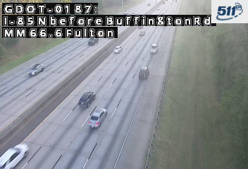 GDOT-0187: I-85 N before BuffingtonRd MM 66.6 (Fulton)