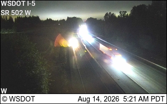 I-5 SB at MP 11.7: SR 502 on ramp