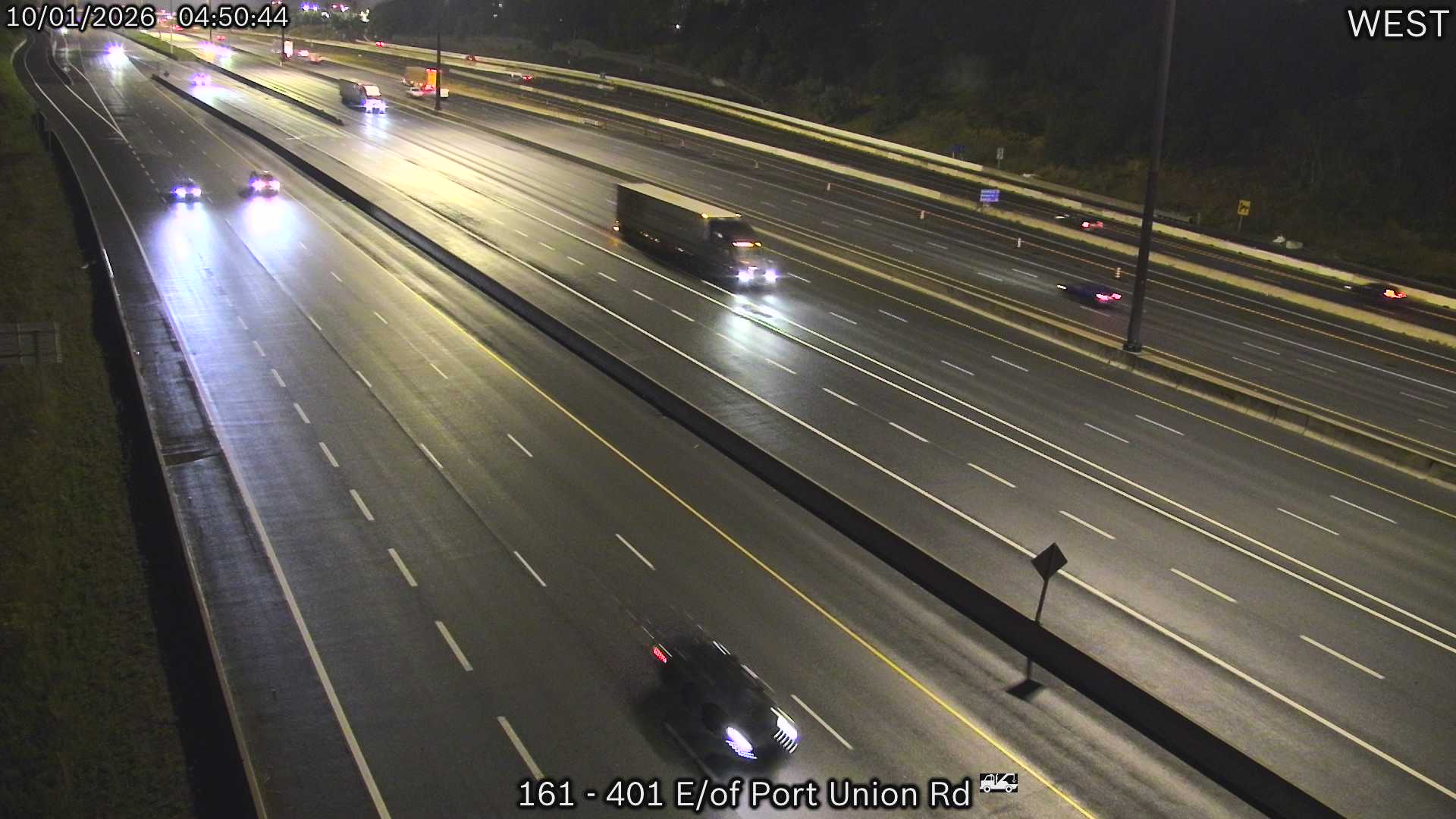 Highway 401 East of Port Union Road