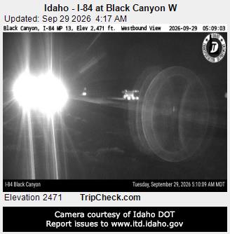 Idaho - I-84 at Black Canyon W