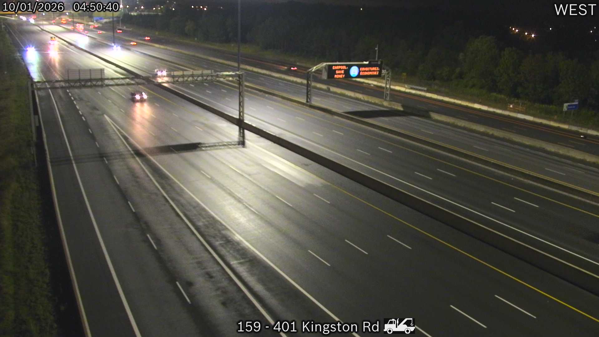 Highway 401 at Kingston Road