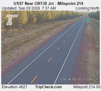 US97 Near OR138 Jct - Milepoint 214