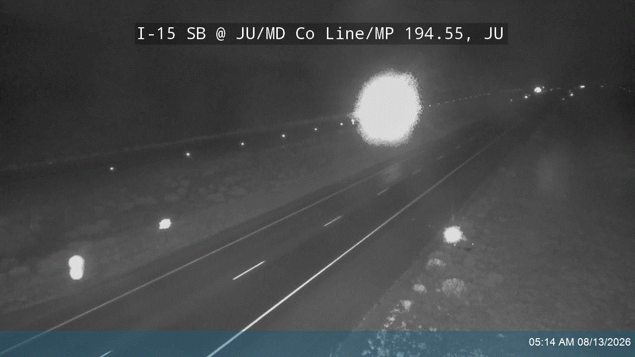 I-15 SB @ JU/MD Co Line / MP 194.55, JU