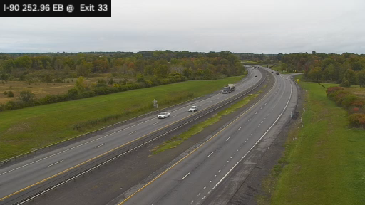 I-90 MP 252.96 EB at Interchange 33 (Verona)