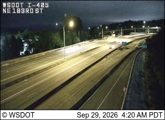 I-405 at MP 23.9: NE 183rd St