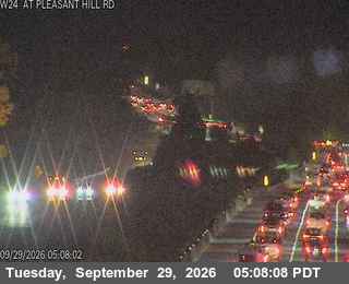 CA-24 - TV601 -- SR-24 : W24 at Pleasant Hill Rd - West