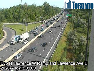 Don Valley Parkway near Lawrence Avenue