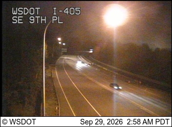I-405 at MP 12.6: SE 9th Pl