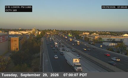 CA-91 - SR-91 : (169) Lemon Street - East