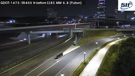 GDOT-1473: SR400 N before I285 MM 6.8 (Fulton)