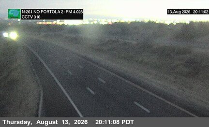 SR-261 : (316) 1900 Meters North of Portola Parkway (West) Overcross