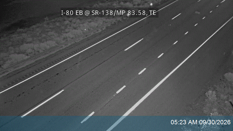 I-80 EB @ SR-138 / MP 83.58, TE