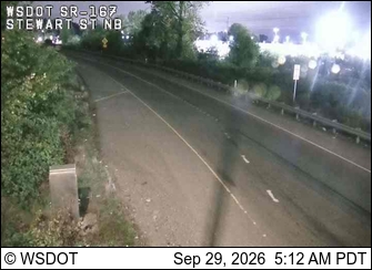 SR 167 at MP 10.6: Stewart Rd, NB Ramp