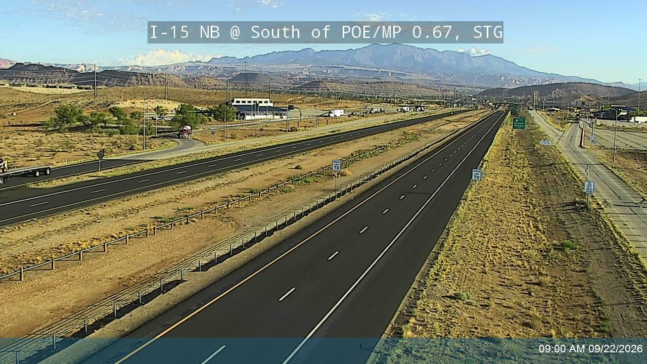 I-15 NB @ South of POE / MP 0.67, STG