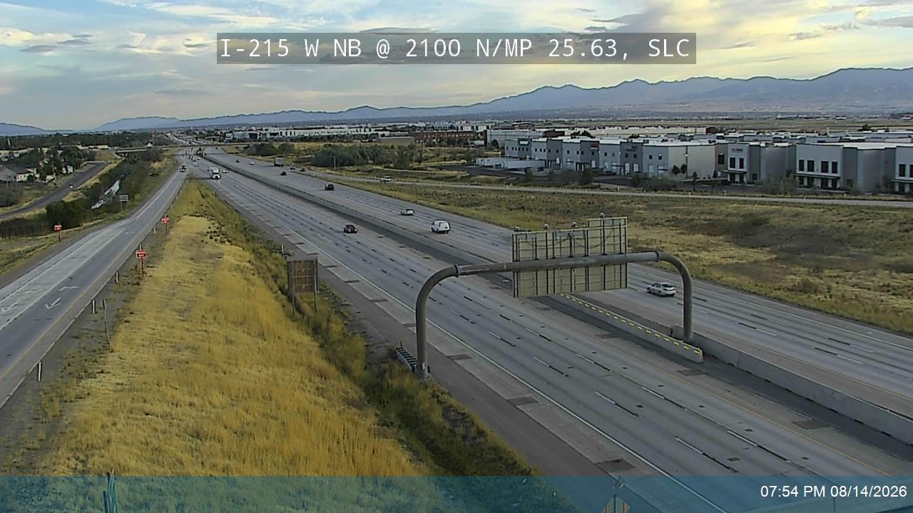 I-215 W NB @ 2100 N / MP 25.63, SLC