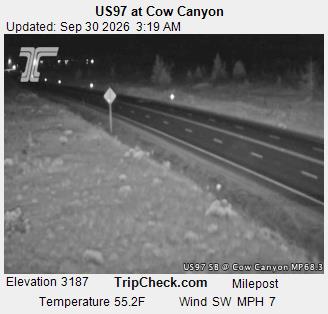 US97 at Cow Canyon