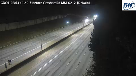 GDOT-0364: I-20 E before GreshamRd MM 62.2 (DeKalb)