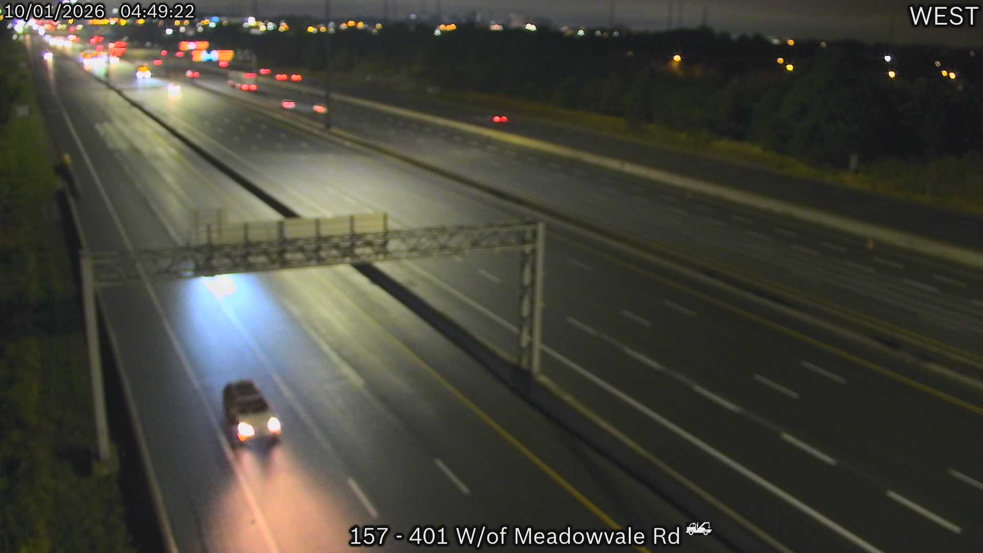 Highway 401 West of Meadowvale Road