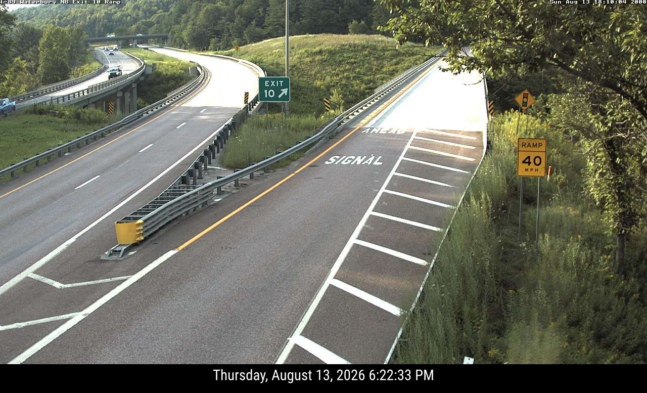 WATERBURY 1-89 Exit 10 North
