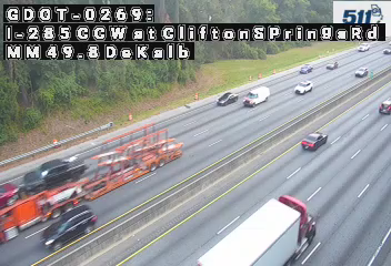 GDOT-0269: I-285 CCW at CliftonSpringsRd MM 49.8 (DeKalb)