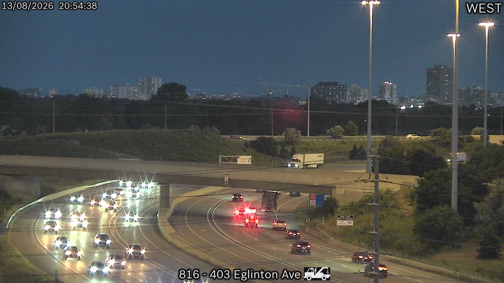 Highway 403 near Eglinton Avenue