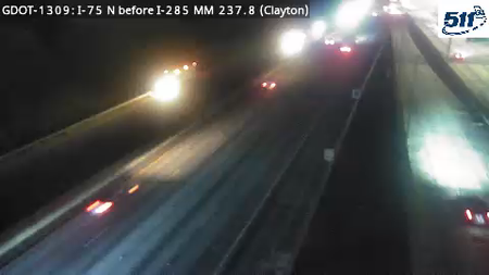 GDOT-1309: I-75 N before I-285 MM 237.8 (Clayton)