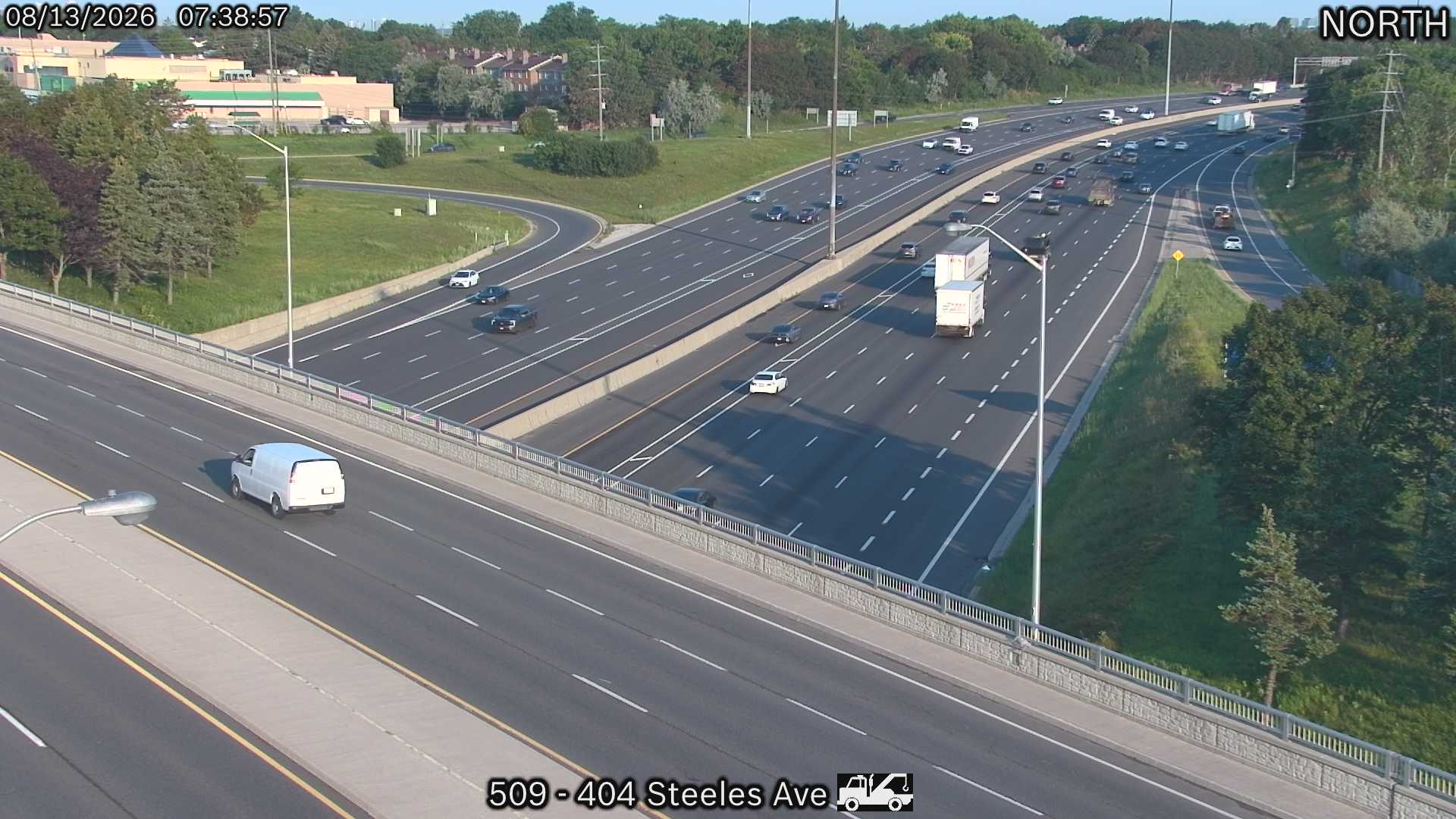 Highway 404 Near Steeles Avenue