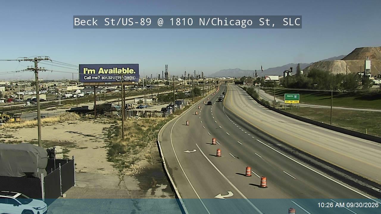 Beck St / US-89 @ 1810 N / Chicago St, SLC