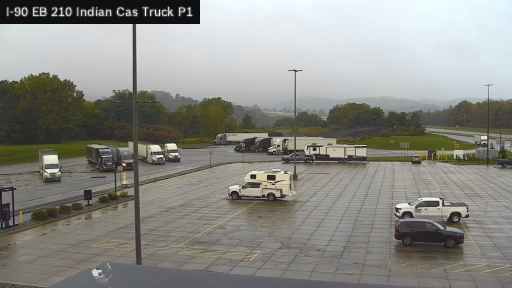 I-90 MP 210.00 EB at Indian Castle Service Area Truck Park 1