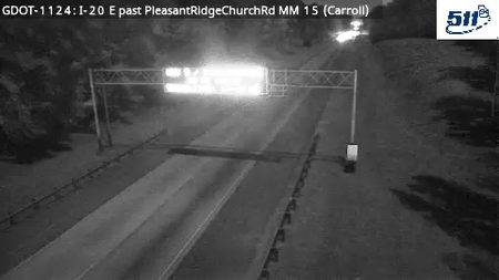GDOT-1124: I-20 E past PleaSSPtRidgeChurchRd MM 15 (Carroll)