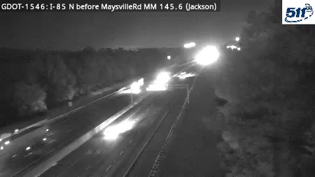 GDOT-1546: I-85 N before MaysvilleRd MM 145.6 (Jackson)