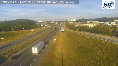 GDOT-1223: I-75 S at SR151 MM 348 (Catoosa)