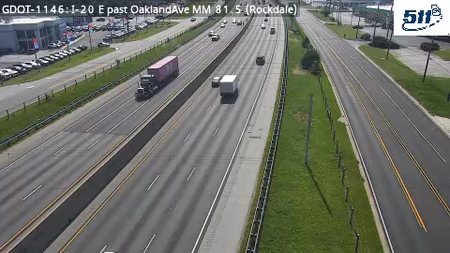 GDOT-1146: I-20 E past OaklandAve MM 81.2 (Rockdale)