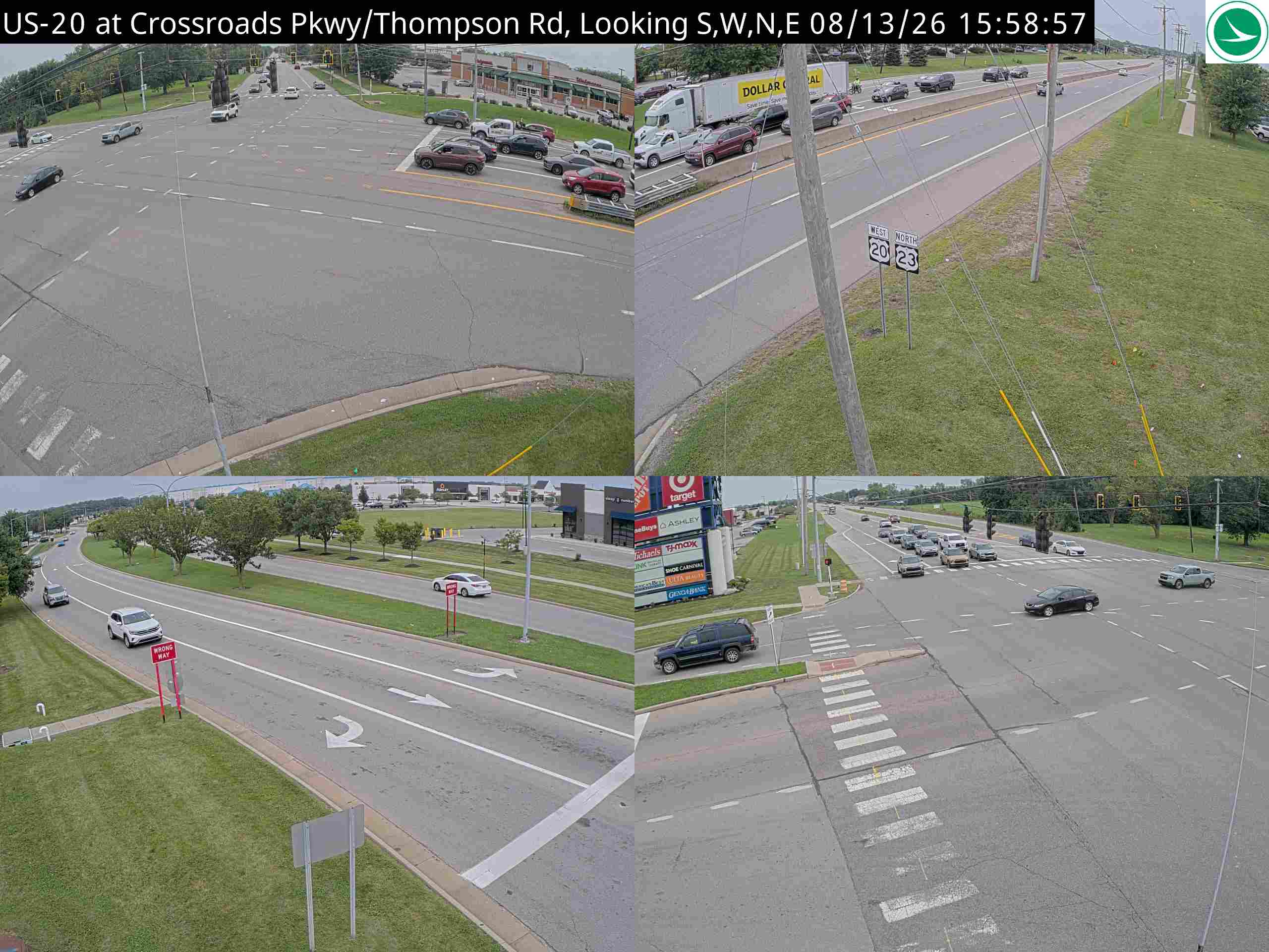 US-20 at Crossroads Pkwy/Thompson Rd