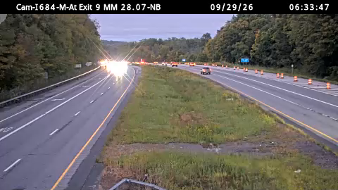 At I-684 Exit 9 at I-84 Danbury