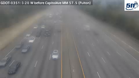 GDOT-0351: I-20 W before CapitolAve MM 57.5 (Fulton)