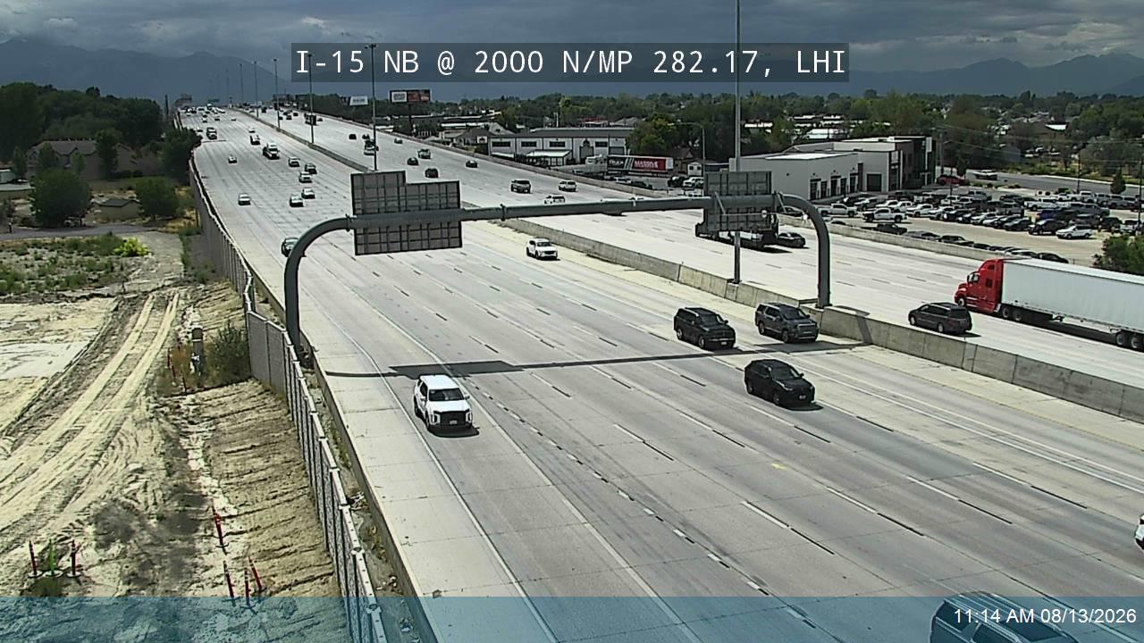 I-15 NB @ 2000 N / MP 282.17, LHI                                                                   