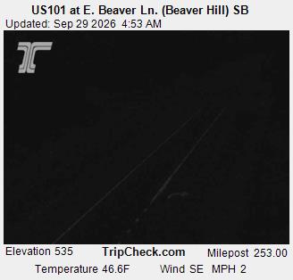 US101 at E. Beaver Ln. (Beaver Hill) SB