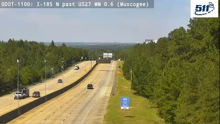 GDOT-1100: I-185 N past US27 MM 0.6 (Muscogee)