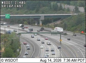 I-405 at MP 2.4: SR 167, East