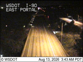 I-90 at MP 4.2: East Portal, Mt Baker Tunnel