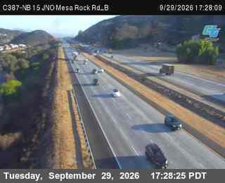 I-15 - (C387) NB 15 : JNO Mesa Rock Rd_B
