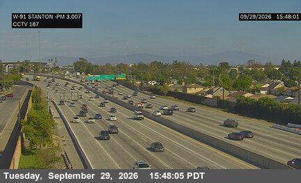 CA-91 - SR-91 : (187) Stanton Avenue - South